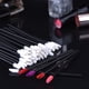 thumbnail image 3 of 100 piezas desechables Lip Brush Stick Lipstick Brush Gloss Stick aplicador, negro Ormromra, 3 of 4