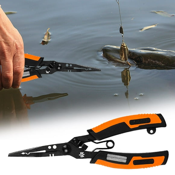 Sokhug Fish Lip Gripper Pliers - Upgraded Muti-Function Hook Remover and Split Ring Pliers for Fly Fishing, Ice Fishing, Fishing Gear - Gift for Men