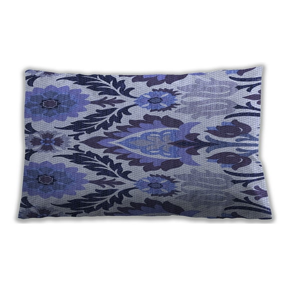 Ahgly Company Outdoor Rectangular Contemporary Lumbar Throw Pillow, 13 inch by 19 inch