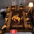 thumbnail image 4 of Juego de cama personalizado con nombre Rodeo Bucking Horse Ver 2, 4 of 4