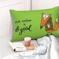 thumbnail image 6 of Kll Drink Coffee And Do Good Pillow Covers Envelope Closure,Super Soft And Cozy Fuzzy Fleece Pillow Case Cover 16"X24", 6 of 9