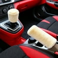 thumbnail image 4 of ZZERHUOO Steering Wheel Cover+gear Handbrake Cover 36 39cm Steering Wheel Cover Telescopic Steering Wheel Cover Car Wheel Covers for Women Fuzzy Wheel Cover Set Furry Wheel Cover Set Glittery Wheel, 4 of 5