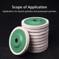thumbnail image 2 of 10Pcs 100Mm 4 Inch Wool Buffing Round Polishing Wheels Pads Polisher Wheels for Copper Iron&Aluminu, 2 of 4