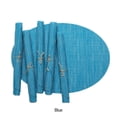 thumbnail image 4 of Destyer 6pack/lot Fitting And Versatile Washable Place Mats And Coasters Place Mats For Kitchen Dining Table blue 45*32CMcm 1Set, 4 of 6