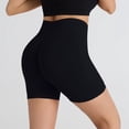 thumbnail image 2 of Pantalones cortos sin costuras de cintura alta para mujer: diseño elástico que realza el trasero, tallas S-XL, 2 of 4