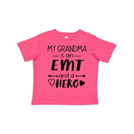 

Inktastic My Grandma is an EMT and a Hero Gift Toddler Boy or Toddler Girl T-Shirt