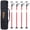 Black+Red#2, variant on 2Pack Adjustable Support Pole,Steel 3rd Hand Support System,Support Rod for Jacks Cargo Bars Drywalls,Cabinet Jacks for Installing Cabinets,Extends from 45 to 114 Inch ,with carrry bag,