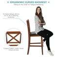 thumbnail image 5 of Costway Set of 2 Bar Stools 25'' Counter Height Chairs w/ PU Leather Seat Walnut, 5 of 11