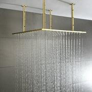 CHNGQANW 20x20 Shower Head Stainless Steel Bathroom Showerhead Ceiling Mount (Without led )