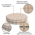 thumbnail image 3 of Covers & All Round Cushion Cover, Weather & UV Resistant Water Repellant Protector for Patio Outdoor Seats Chairs Porch Living Room Decor, with Zippers (12" Diameter X 5" H), 3 of 9