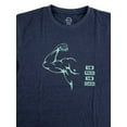thumbnail image 2 of Men's Crew Neck T-Shirt, Classis Cotton Workout Short Sleeve Tee, 2 of 6