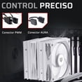 thumbnail image 4 of Disipador Doble CPU Gamer BALAM RUSH HELIUX EXPERT HEX90 120mm LGA 1700 AM5 0-2000 RPM 4-Pin 6 pipas Blanco BR-941938, 4 of 5