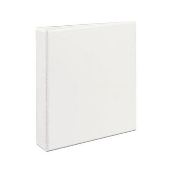 Durable View Binder with DuraHinge and EZD Rings 3 Rings, 1.5" Capacity, 11 x 8.5, White, 9401