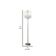 thumbnail image 5 of Lámpara de pie Benzara BM308929, 155 cm, estilo candelabro cromado, 5 of 5