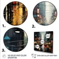 thumbnail image 3 of Designart "The Final Future City I" Fashion Framed Wall Art Decor - Modern Yellow Science Fiction Hallway Framed Wall Art Decor, 3 of 6