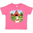 thumbnail image 3 of Inktastic Chicken on a Farm Boys or Girls Toddler T-Shirt, 3 of 5