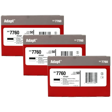 Hollister Adapt Adhesive Remover Wipes, 7760, 50 Count - 3 Pack