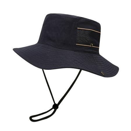 Bmisegm Sun Hat Breathable Wide Brim Boonie Hat Outdoor for Travel Fishing Waterproof UPF 50 Sun Protection Packable Bonnie Hats Men Boonie Hats Men