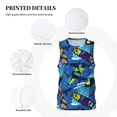 thumbnail image 3 of Xecao Hawaiian Style print basketball shirt for both men and women, a unisex basketball jersey perfect for theme parties-4X-Large, 3 of 6