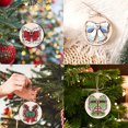 thumbnail image 7 of Luoshdecor 5Pcs Christmas Round Wooden Christmas Tree Ornament Holiday Hanging Pendant for Shelf & Office Holiday Gift, 7 of 7