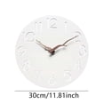 thumbnail image 3 of Reloj de pared decorativo silencioso y estante colgante de metal de 3 niveles para el hogar, la oficina, la cocina o . Decoración moderna, m, 3 of 8
