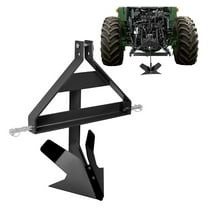 3 Point Middle Buster Plow Compatible with Category 1 Three-Point Quick Hitch Tractors Furrowing Plow Lawn Ditch Buster Steel