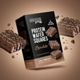 thumbnail image 3 of Protein Wafer Squares, 15g Protein, Lower Sugar, Light & Crispy Snack, Guilt-Free Healthy Dessert Treat, 10 Squares Total (Chocolate, Pack of 4), 3 of 5