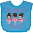 thumbnail image 3 of Inktastic Life's Better in a Tutu KS Girls Baby Bib, 3 of 4