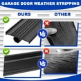 thumbnail image 4 of Garage Door Seals Bottom Rubber Weather Stripping Kit Seal Strip Replacement Universal Weatherproof Threshold Buffering Sealing Rubber / T Ends ( Ft ), 4 of 8