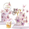 thumbnail image 1 of Decoraciones para pastel LANGPA de 22 piezas con mariposas para fiesta, 1 of 7