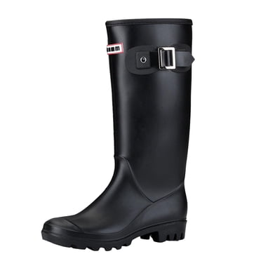 Norty Women's Hurricane Rain Boots - Mid-Calf, Waterproof, Cotton Lined (Multicolor)