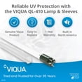 thumbnail image 2 of VIQUA QL-410 Genuine Replacement UV Lamp and Quartz Sleeve Combo Kit for VH410, VH410M and VH410-F20 UV Water Purification Systems, 2 of 5