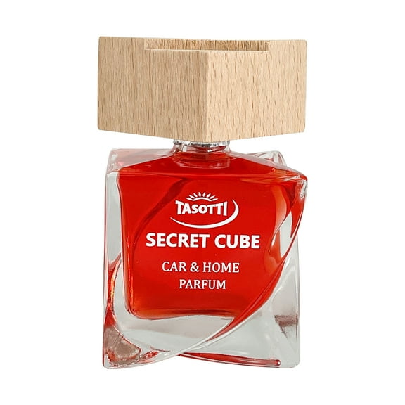 Tasotti Car Air Freshener, Luxury Perfume for Car and Home, Long-Lasting Air Freshener and Odor Eliminator, Secret Cube Collection, New Car