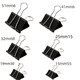 thumbnail image 2 of Gran oferta transfronteriza clip de cola larga negro traje de papelería de oficina combinación de múltiples especificaciones clip de cola de milano porta billetes, 2 of 5