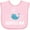 AD-Pink, variant on Seattle Washington Cute Whale Travel Boys or Girls Baby Bib