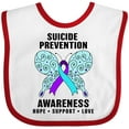 thumbnail image 3 of Inktastic Suicide Prevention Awareness Hope Support and Love Boys or Girls Baby Bib, 3 of 4