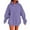 Light Purple |#1, variant on Kopltyrfg Oversized Hoodie for Women Trendy Hoodies Basic Solid Sweatshirts with Pocket Fleece Pullover Fashion Casual Tops Dark Green L