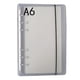 thumbnail image 1 of Couverture de reliure transparente en polypropylène givré à 6 trous pour ordinateur portable, idéale pour l'école, le bureau ou les réunions., 1 of 4