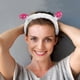 thumbnail image 2 of 2 uds encantadoras diademas hinchadas para mujeres, diademas para el cuidado de la piel de Spa, bonitas diademas de setas para lavarse la cara y desmaquillar, accesorios para el cabello, 2 of 6