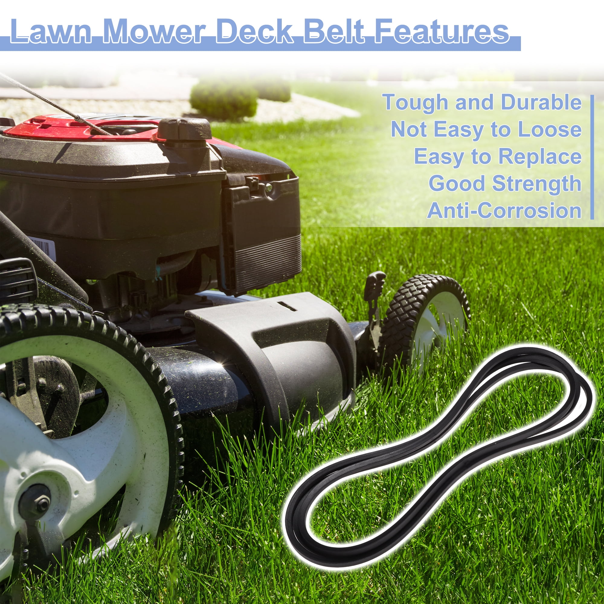 Unique Bargains GX26422 Lawn Mower Deck Belt for John Deere 48" and 54" Decks