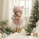 thumbnail image 4 of Adorno de peluche navideño | Decoración colgante con ángeles para árbol de Navidad, rosa blanco, 7x4x14cm, suave al tacto, tela plástica duradera, decoración festiva para el hogar, regalo para las, 4 of 6