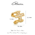 thumbnail image 2 of GDCOIN Ear Cuff 14K Gold Plated Cross CZ Cute Exquisite Jewelry for Women, 2 of 8