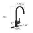thumbnail image 6 of Design House Eastport II Single Handle Kitchen Faucet, Matte Black, 6 of 20