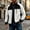 White, variant on Men's Polar Fleece Jackets Full Zip Fall Winter Warm Thicken Sweater Long Sleeve Jacket Outdoor Hiking Cycling