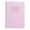 Pink, variant on Huanledash A7 2024 English Planner Faux Leather Hardcover 120 Pages Ink-Proof Paper Mini Journal Dairy Pocket Notebook Student Supplies