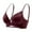 Wine Womens Bras, variant on Womens Bras Front Closure AB Cup Bras for Women Push Up Strappy Backless Lightweight Padded Comfortable Tshirt Bra