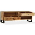 thumbnail image 3 of vidaXL TV Stand Solid Wood Mango 47.2"x11.8"x15.7", 3 of 11