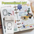 thumbnail image 3 of yeacher D3 2-Inch 58mm Portable Bluetooth Label Printer with AI Portrait, Thermal Photo Printing, Multi-Language App, Built-in Battery, White, Includes 1 Roll + 5 Waterproof Rolls + 5 Adhesive Rolls, 3 of 6