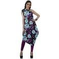 thumbnail image 3 of Moomaya Robe Kurti Sans Manches à une Épaule Imprimée pour Femmes, Vêtement de Créateur Boho pour Fête, 3 of 7