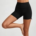 thumbnail image 3 of ShomPort Women's Yoga Shorts Stretch Sport Short Comfy High Waist Ruched Side Wicking Active Shorts Workout Running, 3 of 6